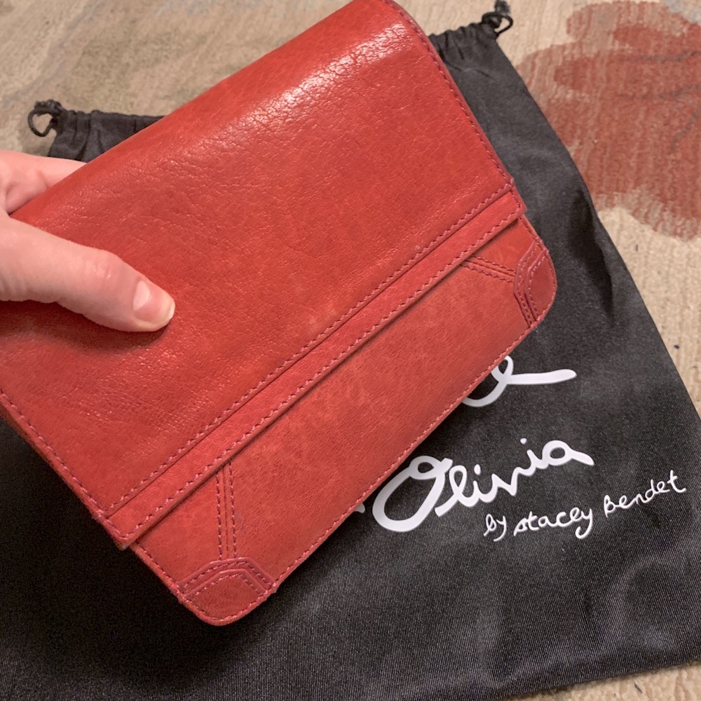 Alice&Olivia Pink Leather Clutch